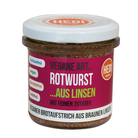 Rotwurst Vegane Art HEDI von HEDI | Bio, vegan, laktosefr...