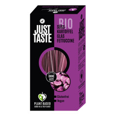 Lila Süsskartoffel Glas Fettuccine von Just Taste | Bio...