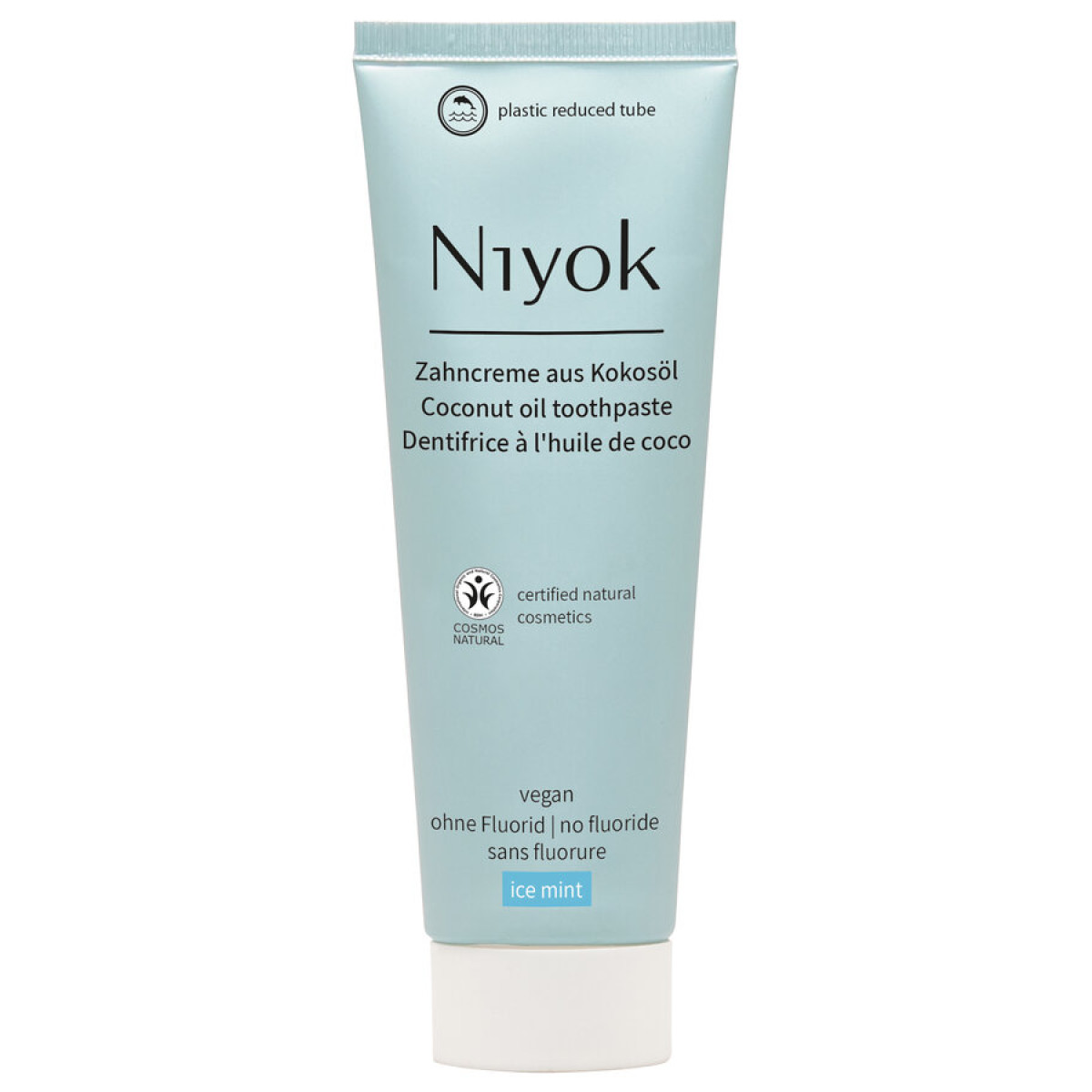Zahncreme Eisminze von Niyok | Bio, vegan | Zahnpasta kau...