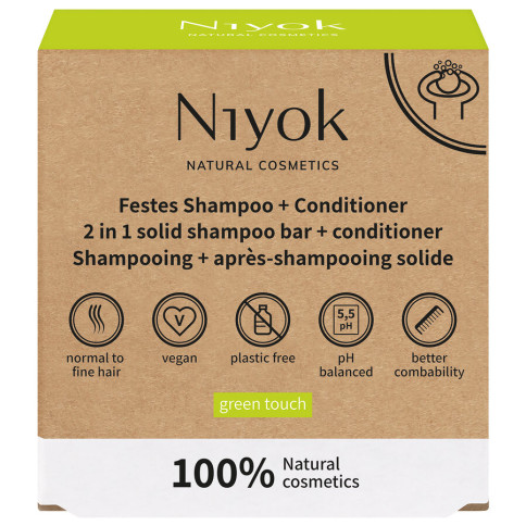 GreenTouch festes Shamp&Conditioner von Niyok | Bio, vega...