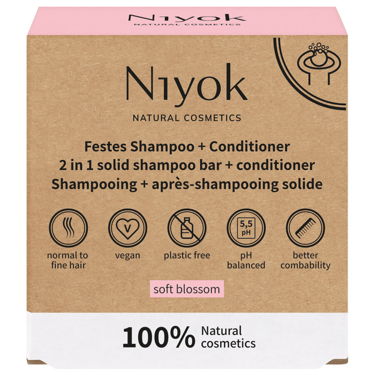 Blossom festes Shamp&Conditioner von Niyok | Bio, vegan...