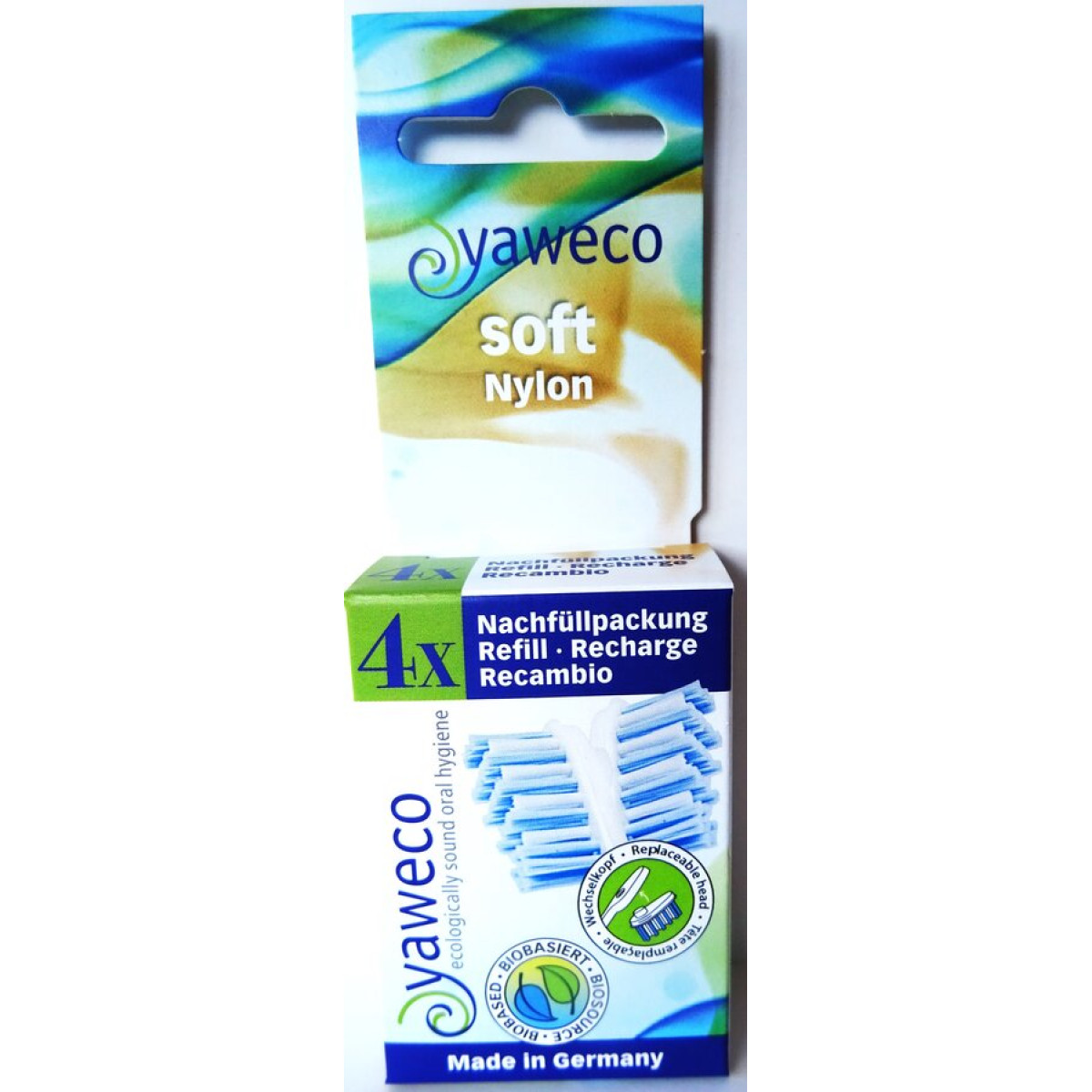 Nachfüllp. 4 Köpfe soft Yaweco von Yaweco | Zahnpasta kau...