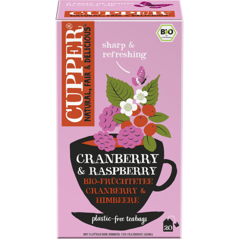 Cranberry&RaspberryTee 20Btl Cupper von Cupper | Bio, veg...