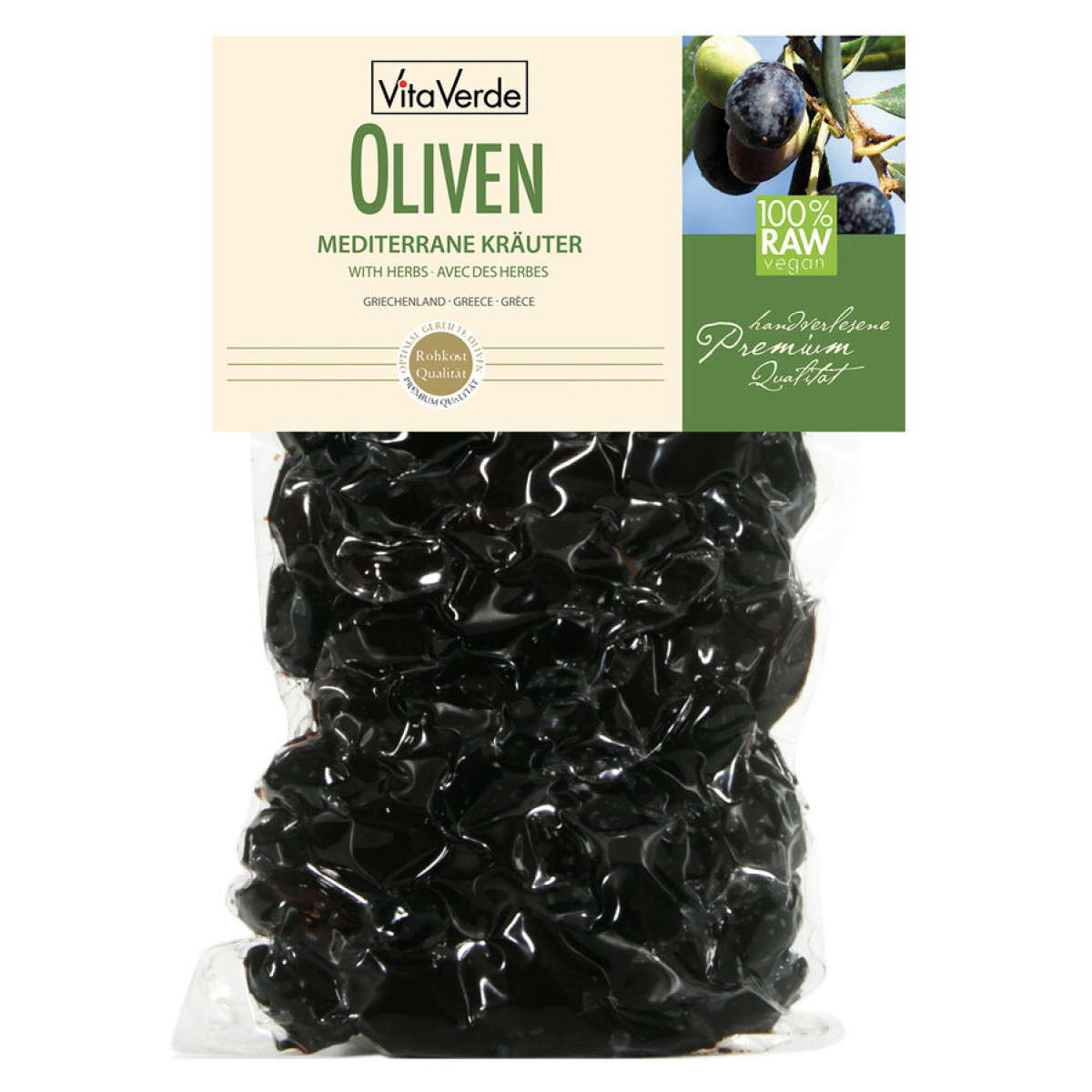 VVerdeOliven schwarz m/Kräuter Btl von Vita Verde | Bio...