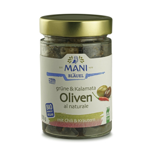 Grüne&Kalamata Oliven alNatur.Chili von Mani | Bio, vegan...