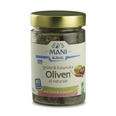 Grüne&Kalamata Oliven alNatur.Chili von Mani | Bio, vegan...
