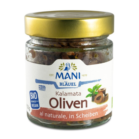 Kalamata Oliven al naturale Mani von Mani | Bio, vegan...