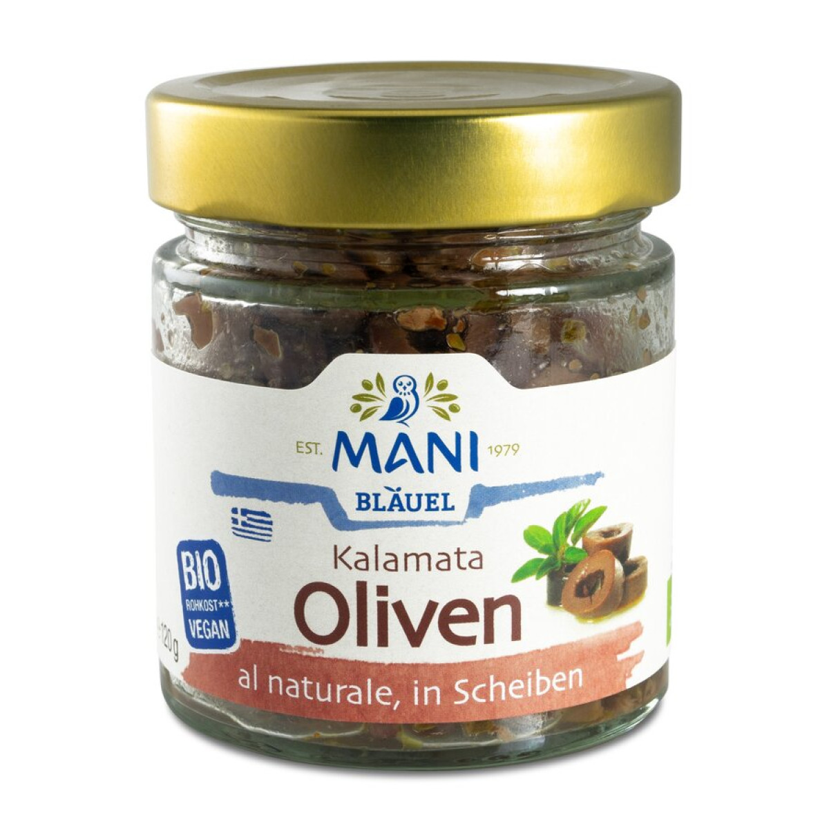 Kalamata Oliven al naturale Mani von Mani | Bio, vegan...