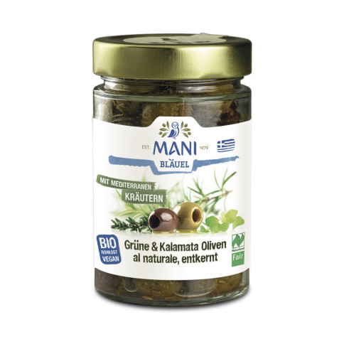 Grüne&Kalam.Oliven Kräuter nat.Mani von Mani | Bio, vegan...