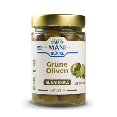 Grüne Oliven al Naturale Mani von Mani | Bio, vegan | Ant...