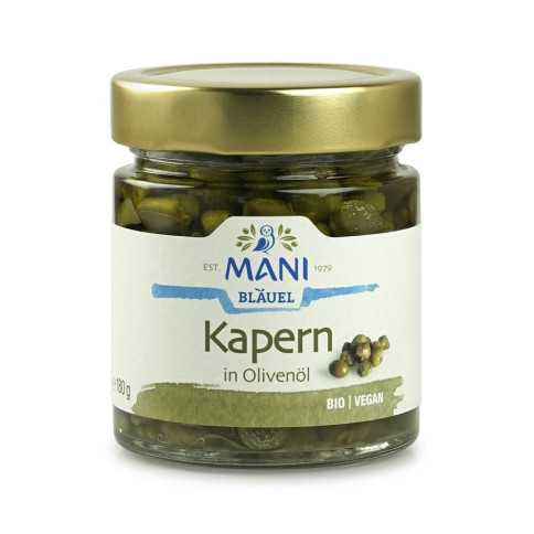 Kapern in Olivenöl Mani von Mani | Bio, vegan | Antipasti...