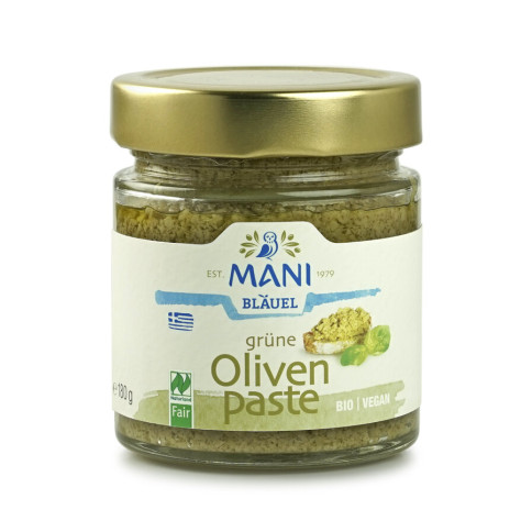 Grüne Olivenpaste Mani von Mani | Bio, vegan, Fairtrade...