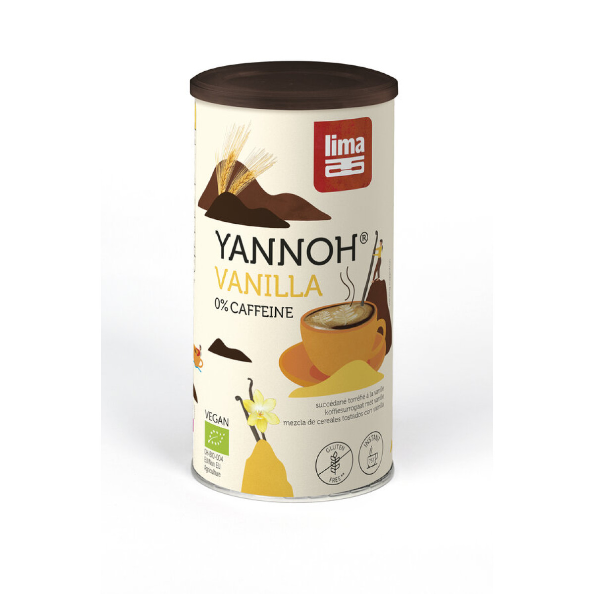 Yannoh Instant Vanille Kaffee Ersat von Lima | Bio, vegan...