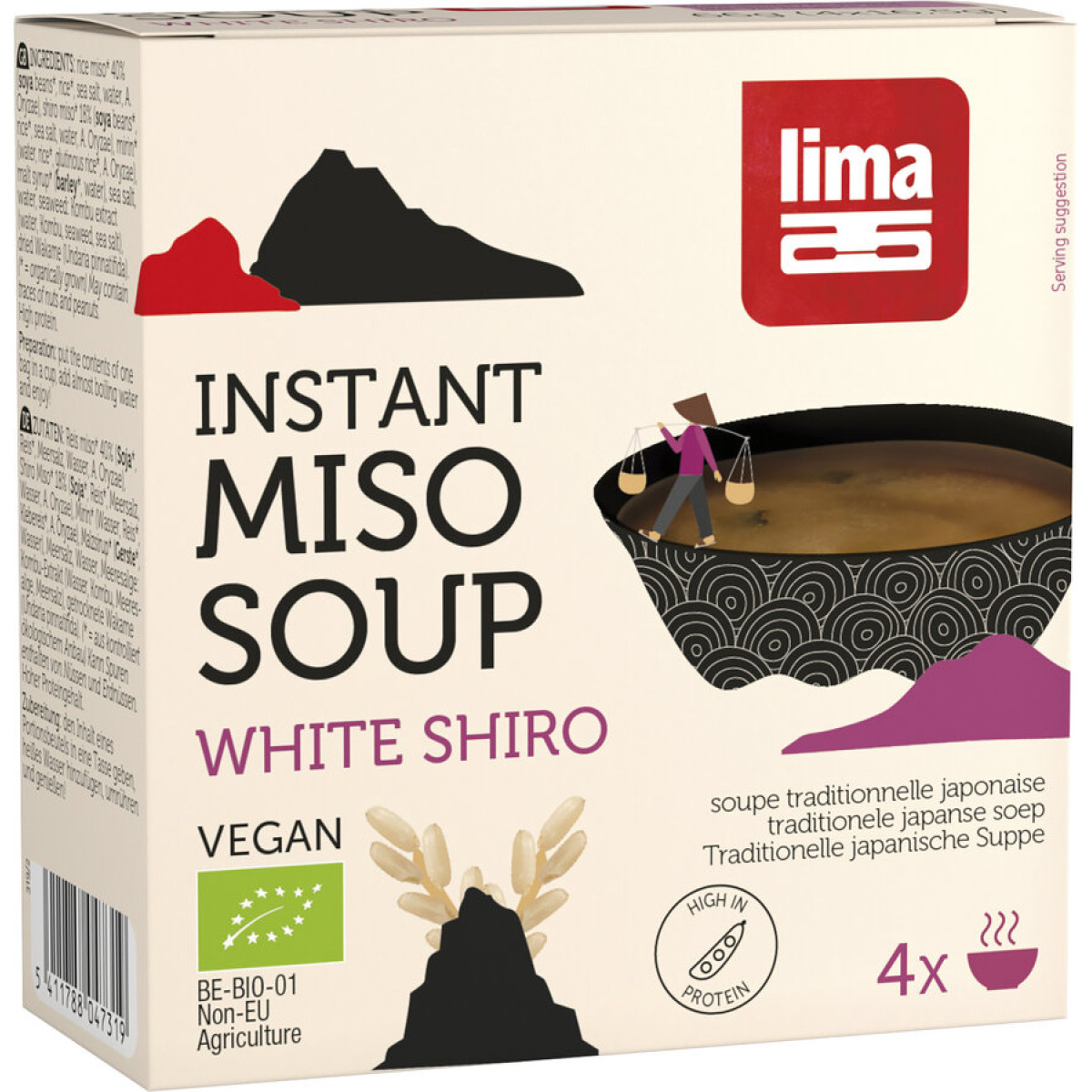 Miso Suppe White Shiro instant von Lima | Bio, vegan, lak...