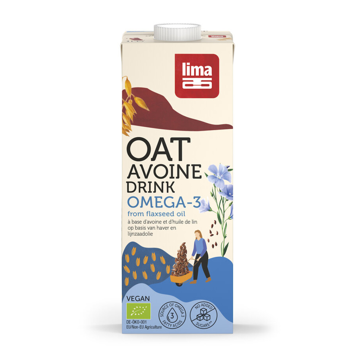 Haferdrink Omega-3 von Lima | Bio, vegan, laktosefrei | P...