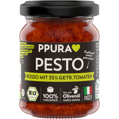 Pesto Rosso 35% getr. Tomaten Ppura von Ppura | Bio | Gew...