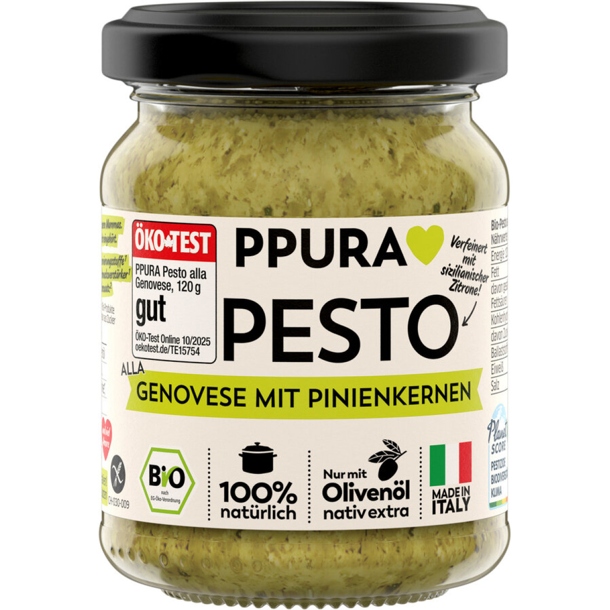 Pesto Genovese Pinienkernen Ppura von Ppura | Bio | Gewür...