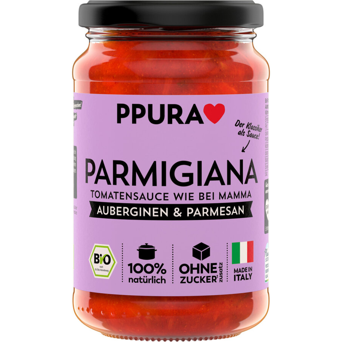 Sugo Parmigiana mit Aubergine Ppura von Ppura | Bio | Tom...