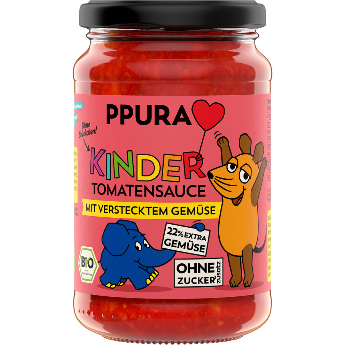 Kinder Tomat.sauce XtraGemüse Ppura von Ppura | Bio, vega...