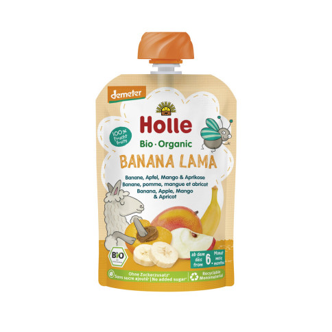 Banana Lama -Pouchy Banane, Apfel von Holle | Bio, vegan...