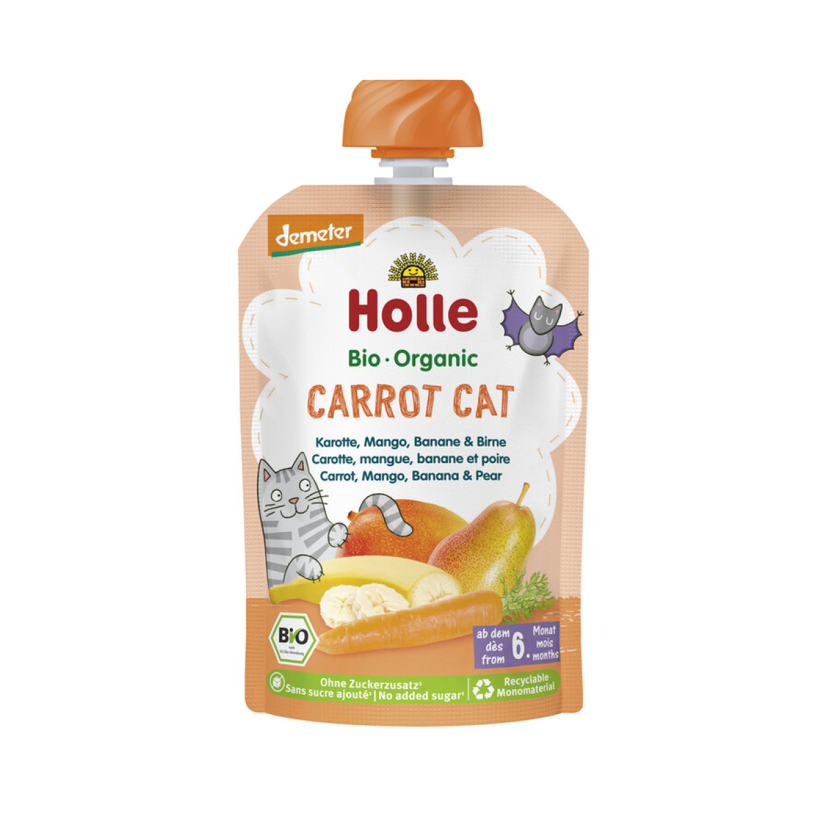 Carrot Cat - Pouchy Karotte, Mango, von Holle | Bio, vega...