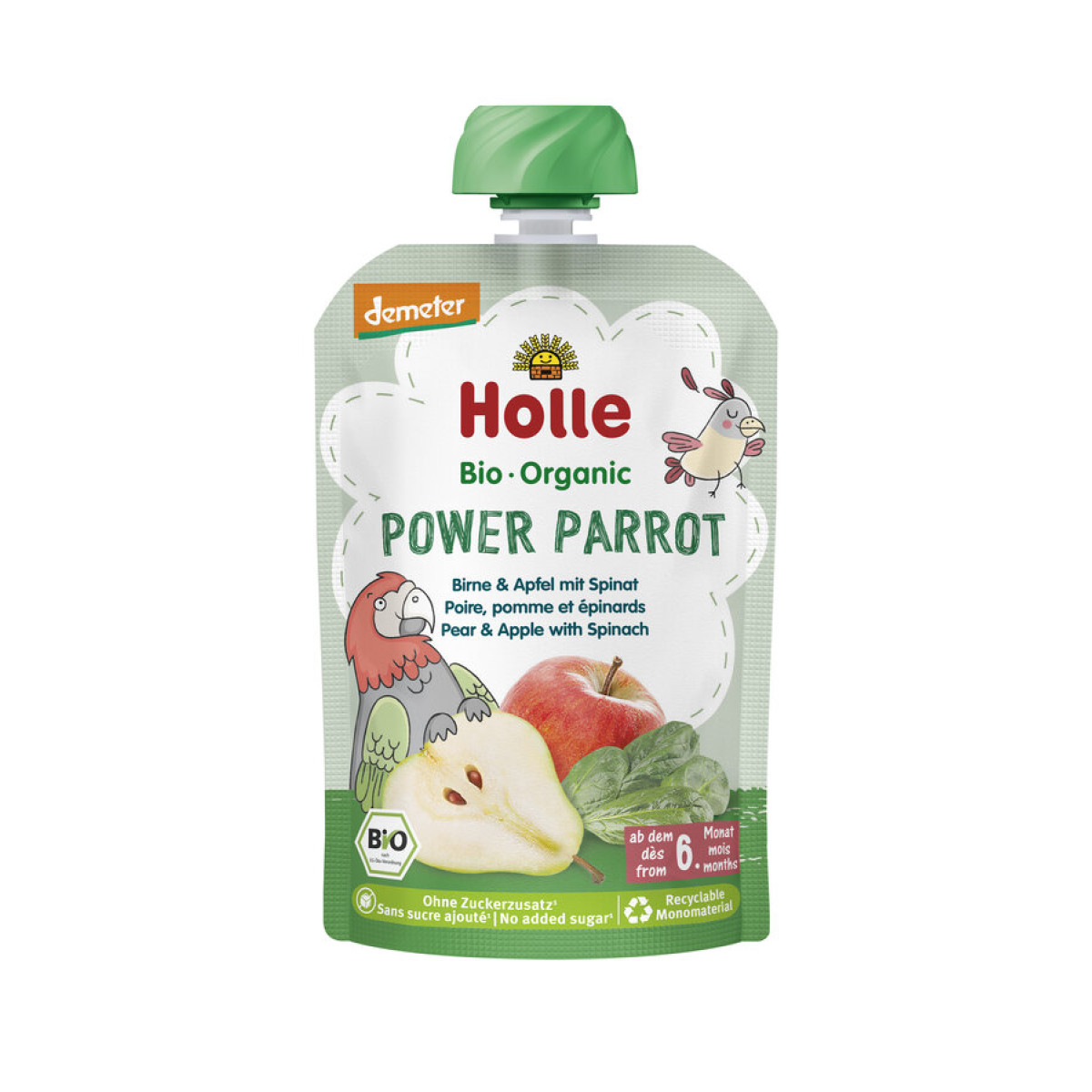 Power Parrot - Pouchy Birne mit Apf von Holle | Bio, vega...