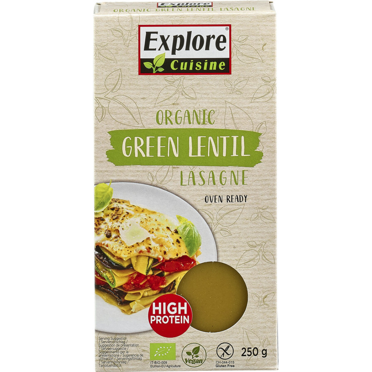 Lasagne aus grünen Linsen EC von Explore Cuisine | Bio, v...