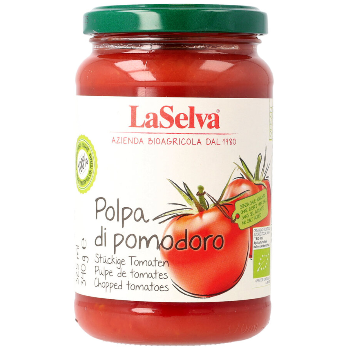 Polpa di pomodoro - Tomatenstücke von LaSelva | Bio, vega...