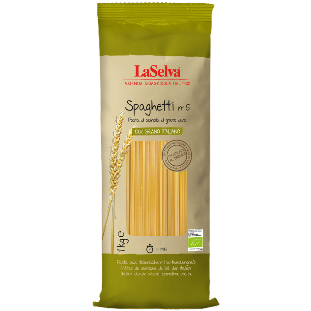 Spaghetti aus Hartweizengriess von LaSelva | Bio, vegan...