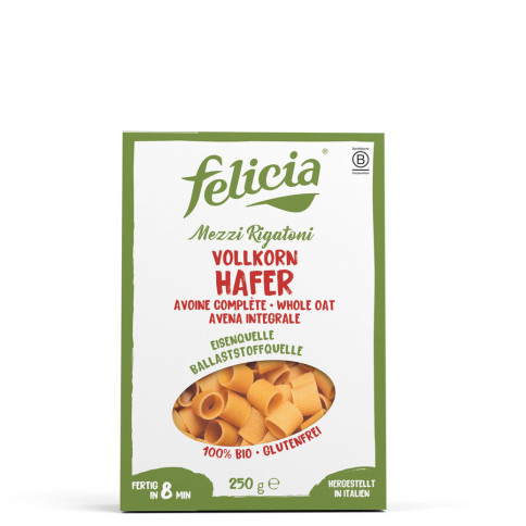 Hafer Mezzi Rigatoni von Felicia | Bio, vegan, glutenfrei...
