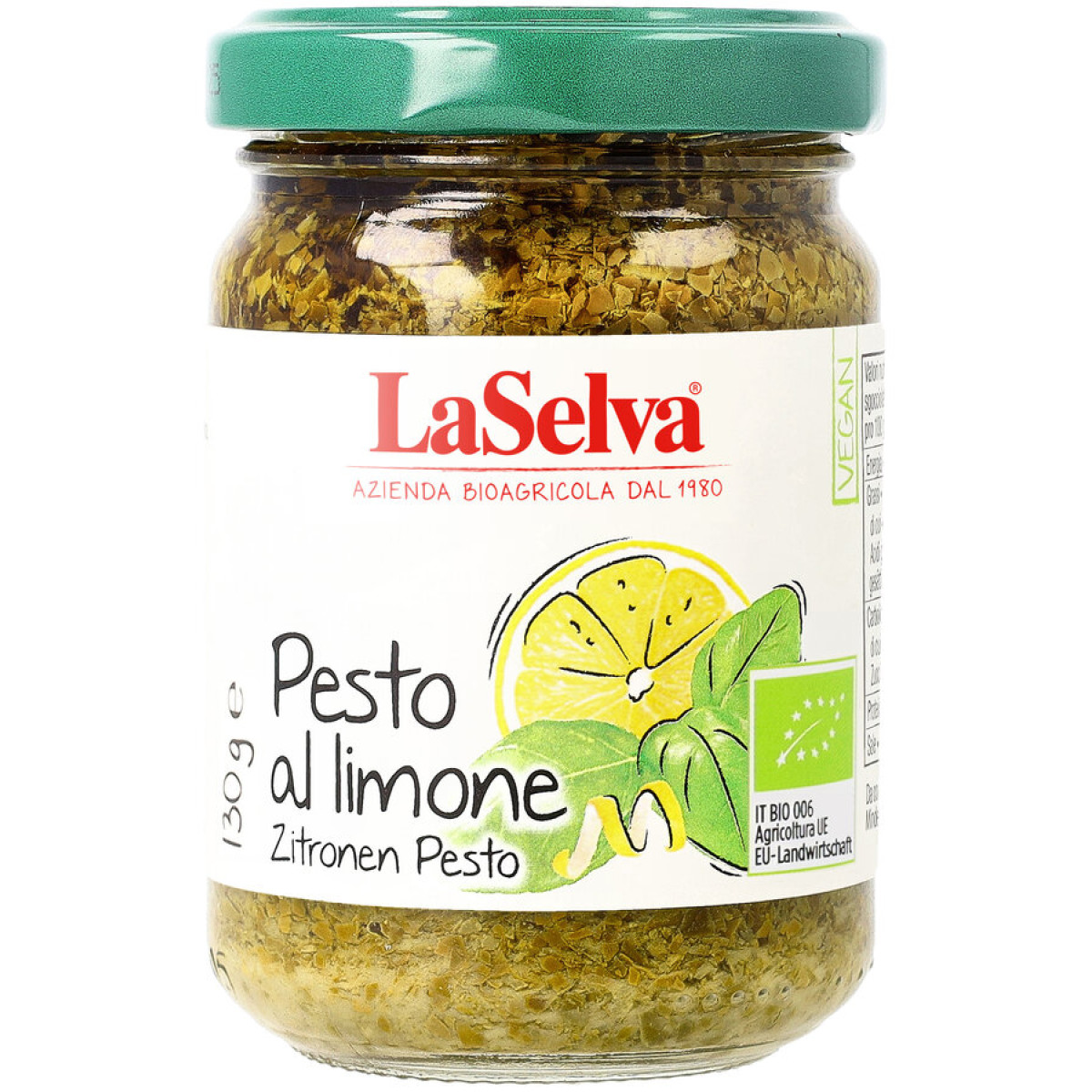Pesto al limone Zitronen Pesto von LaSelva | Bio, vegan...