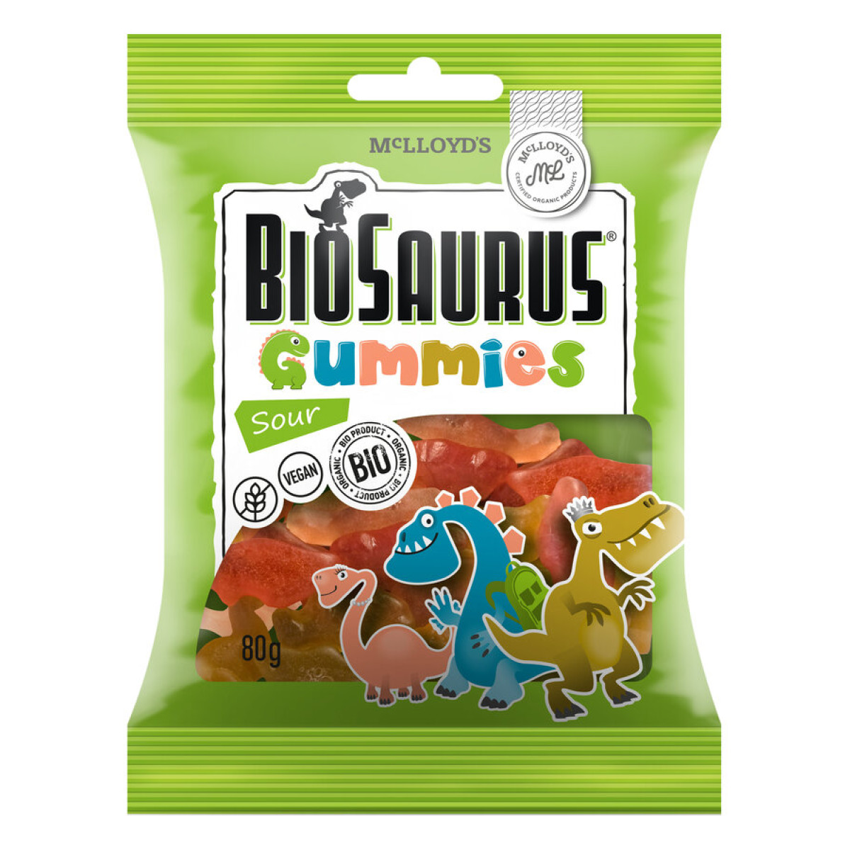 Fruchtgummies sauer Biosaurus von Biosaurus | Bio, vegan...