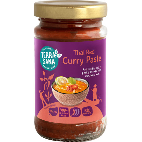 Rote Thai Curry Paste von Terrasana | Bio, vegan, laktose...