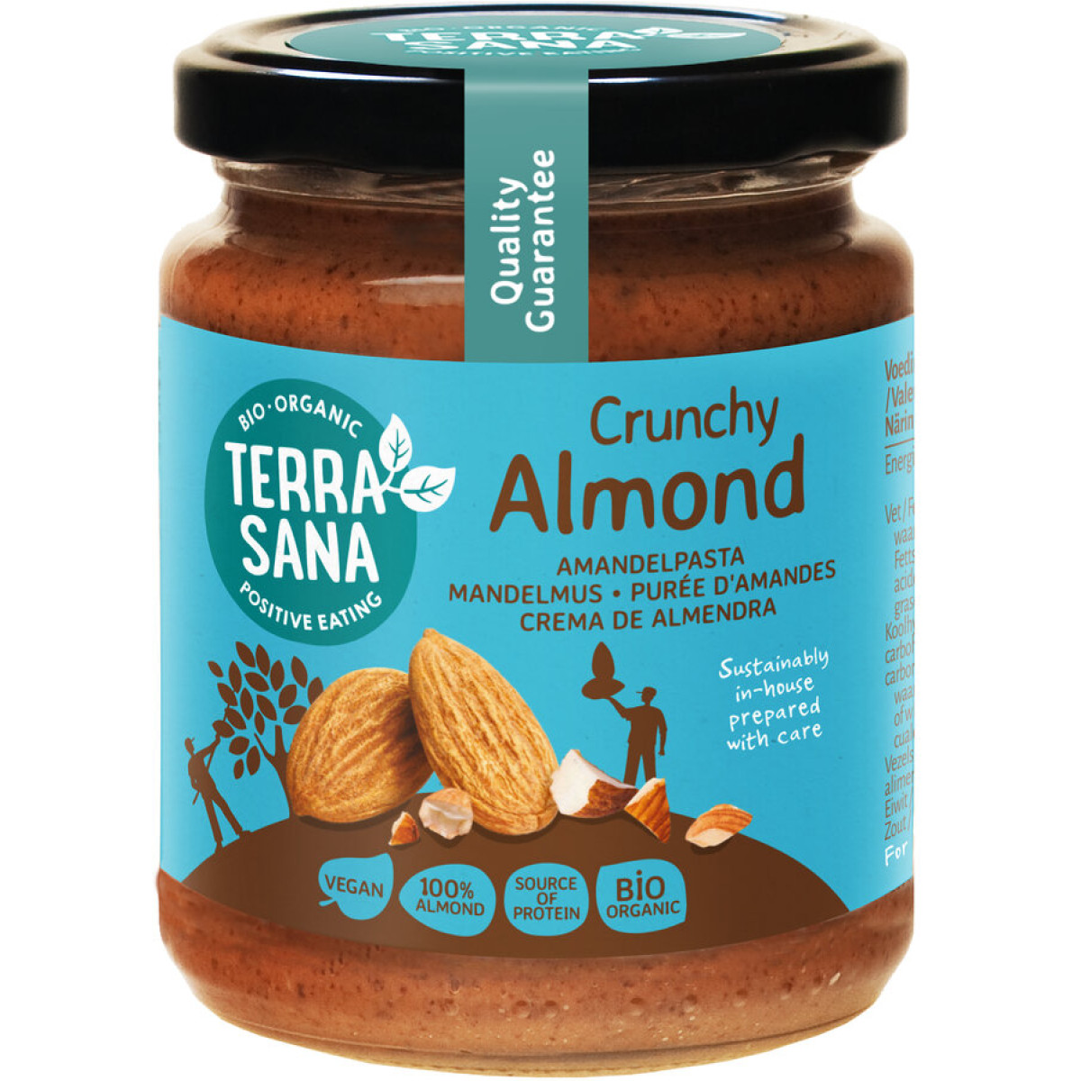 Mandelmus Crunchy von Terrasana | Bio, vegan | Aufstrich...