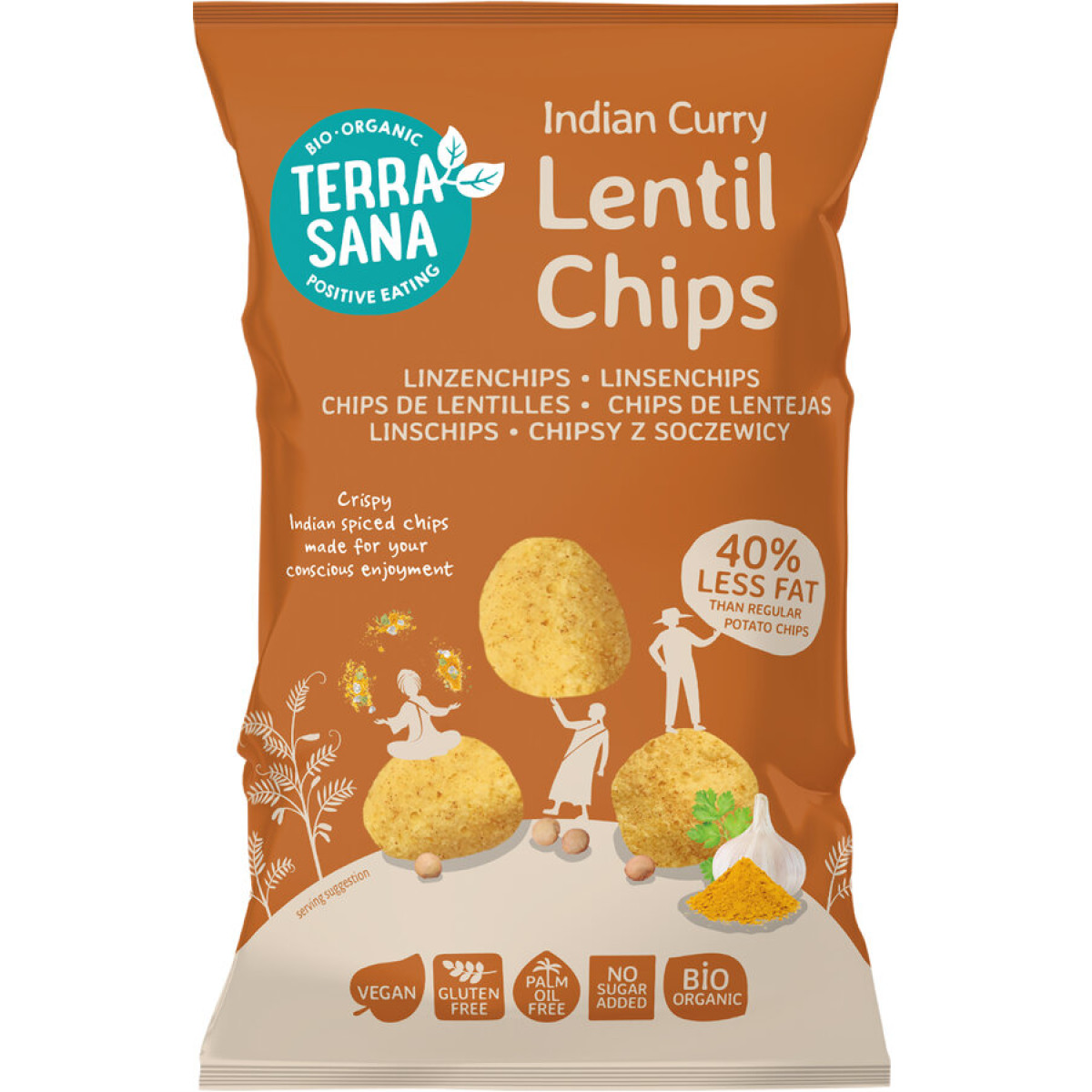 Linsenchips Indian Curry von Terrasana | Bio, vegan | Chi...