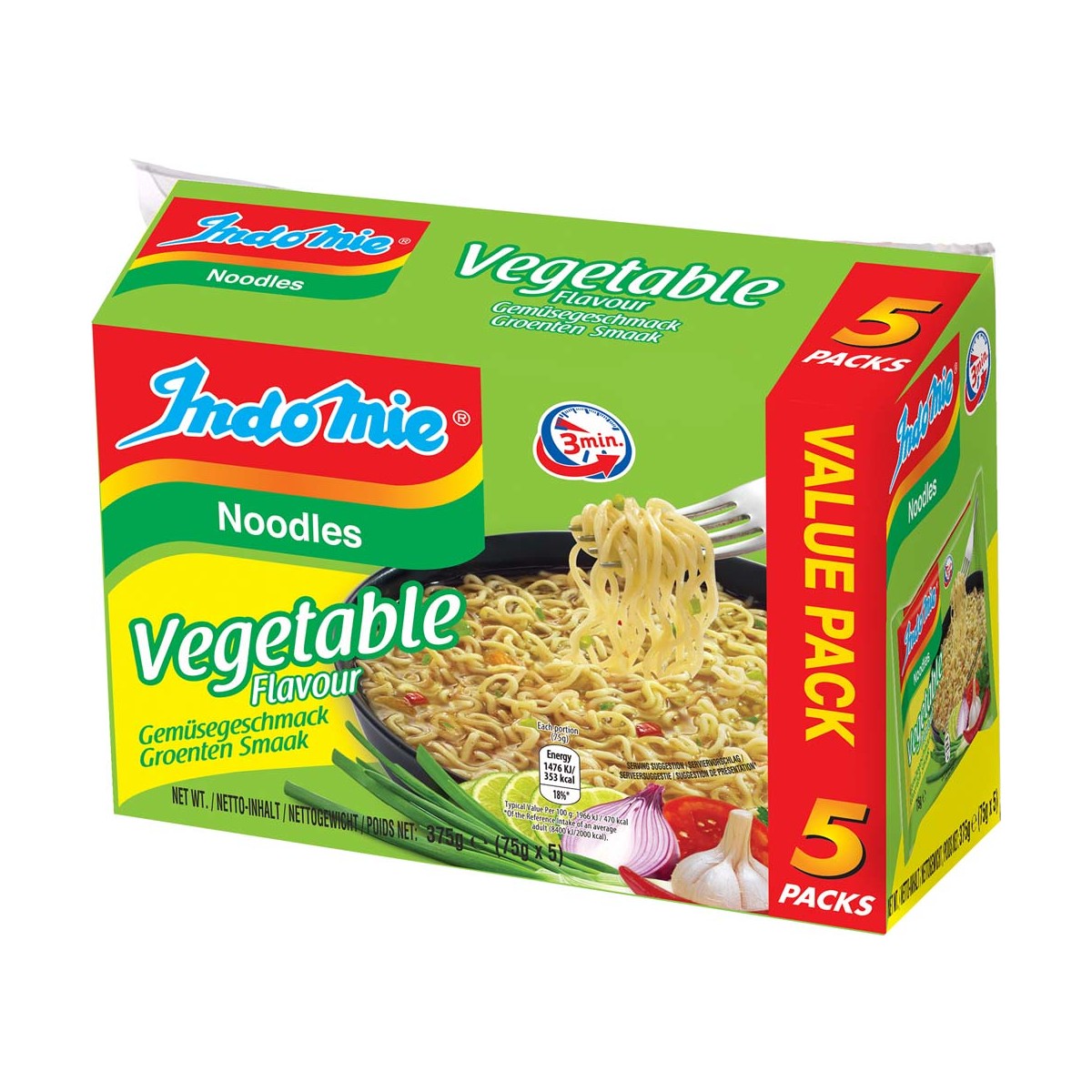 Instant Nudeln Gemüse 5-pack INDOMIE Nudeln & Instantprodukte online günstig kaufen im Shop für B2B Kunden