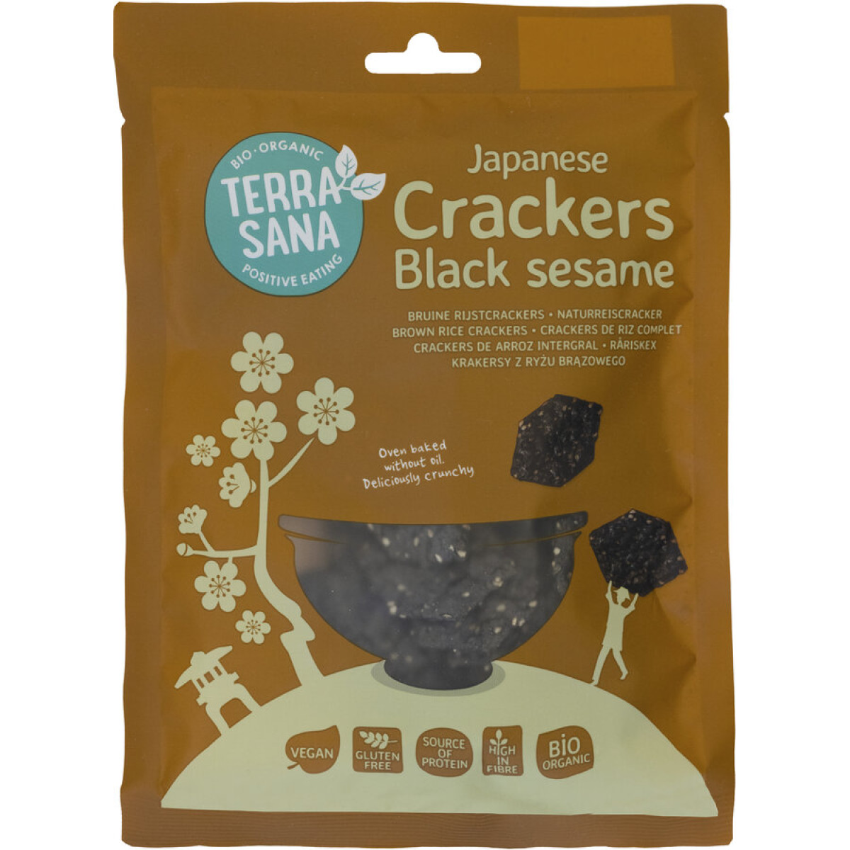 Black Sesame Rice crackers von Terrasana | Bio, vegan, la...