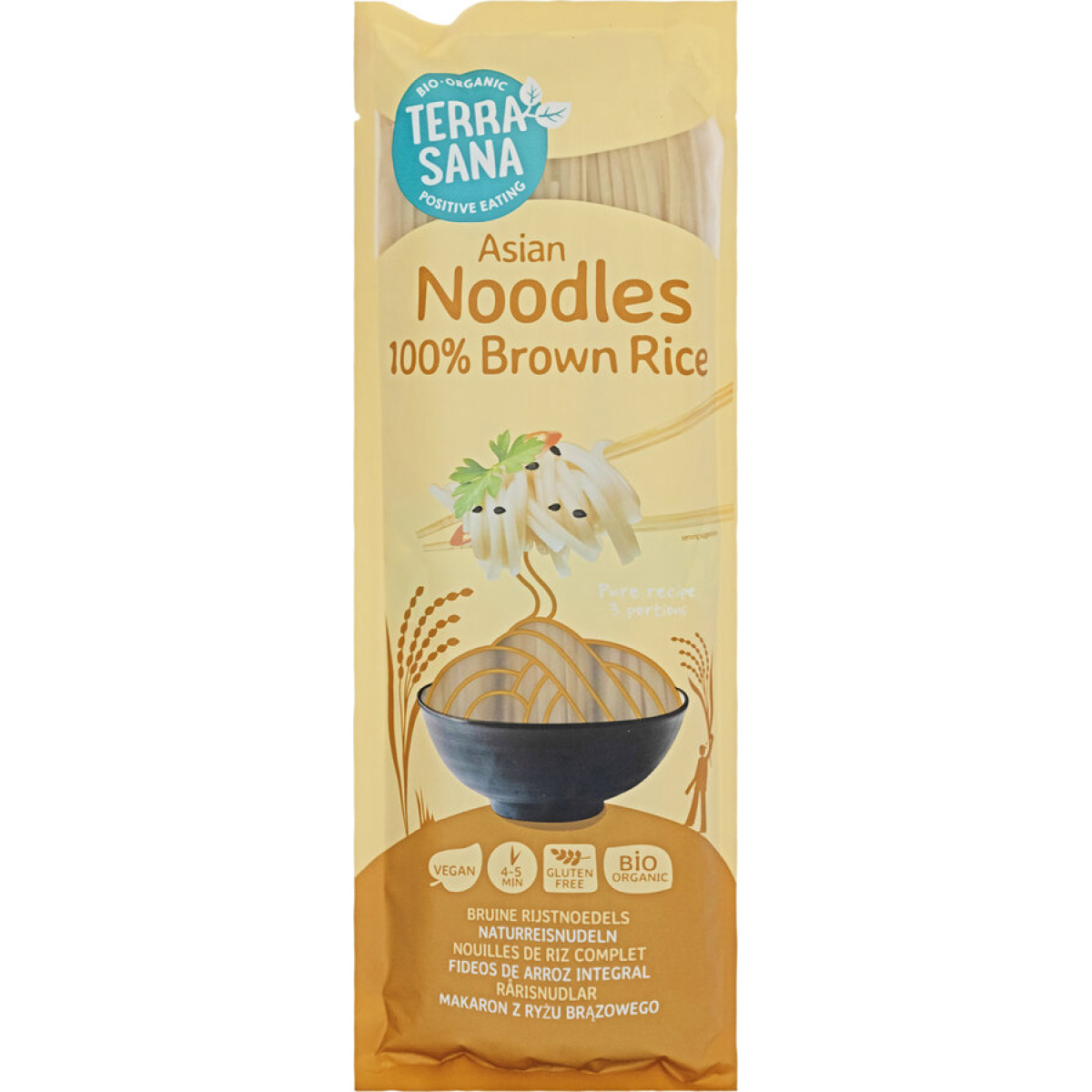100% Brown Rice Noodles von Terrasana | Bio, vegan, lakto...