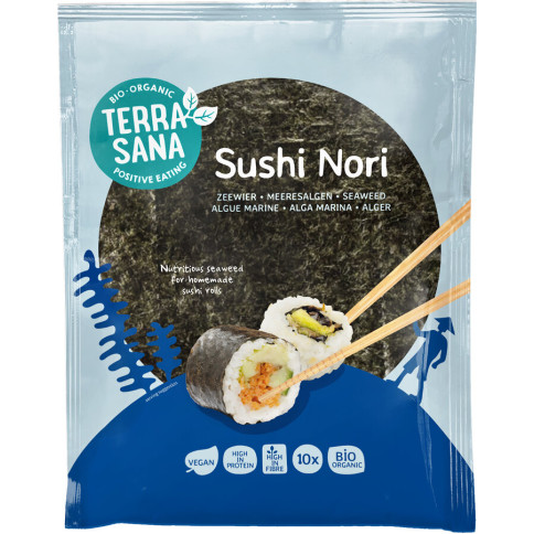Sushi Nori - 10 Blätter von Terrasana | Bio, vegan, lakto...