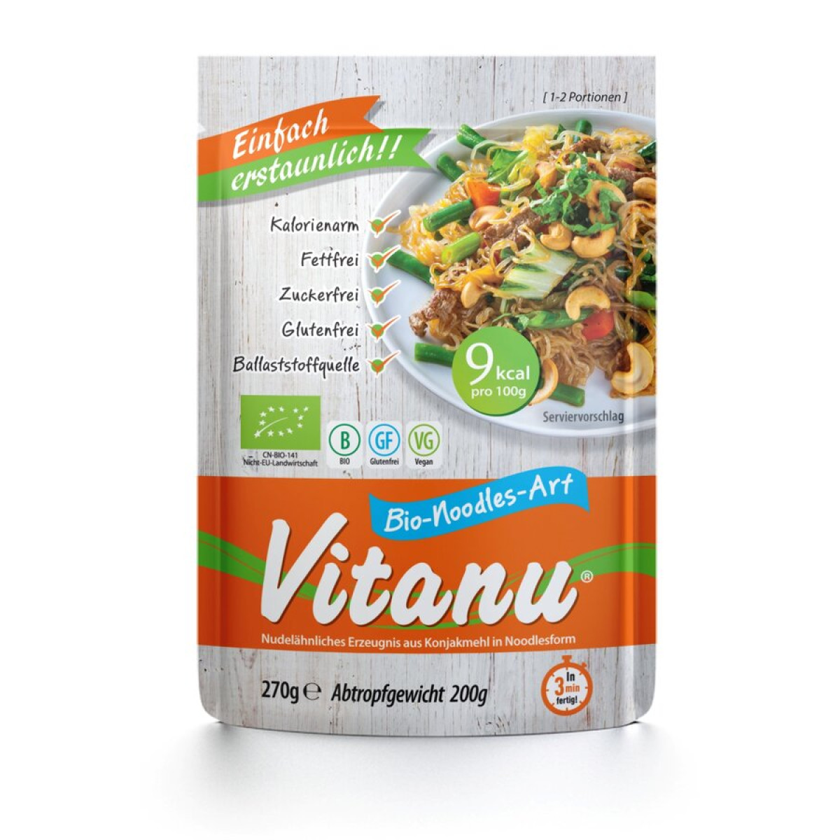 Vitanu Konjak-Nudeln von Vitanu | Bio, vegan, laktosefrei...