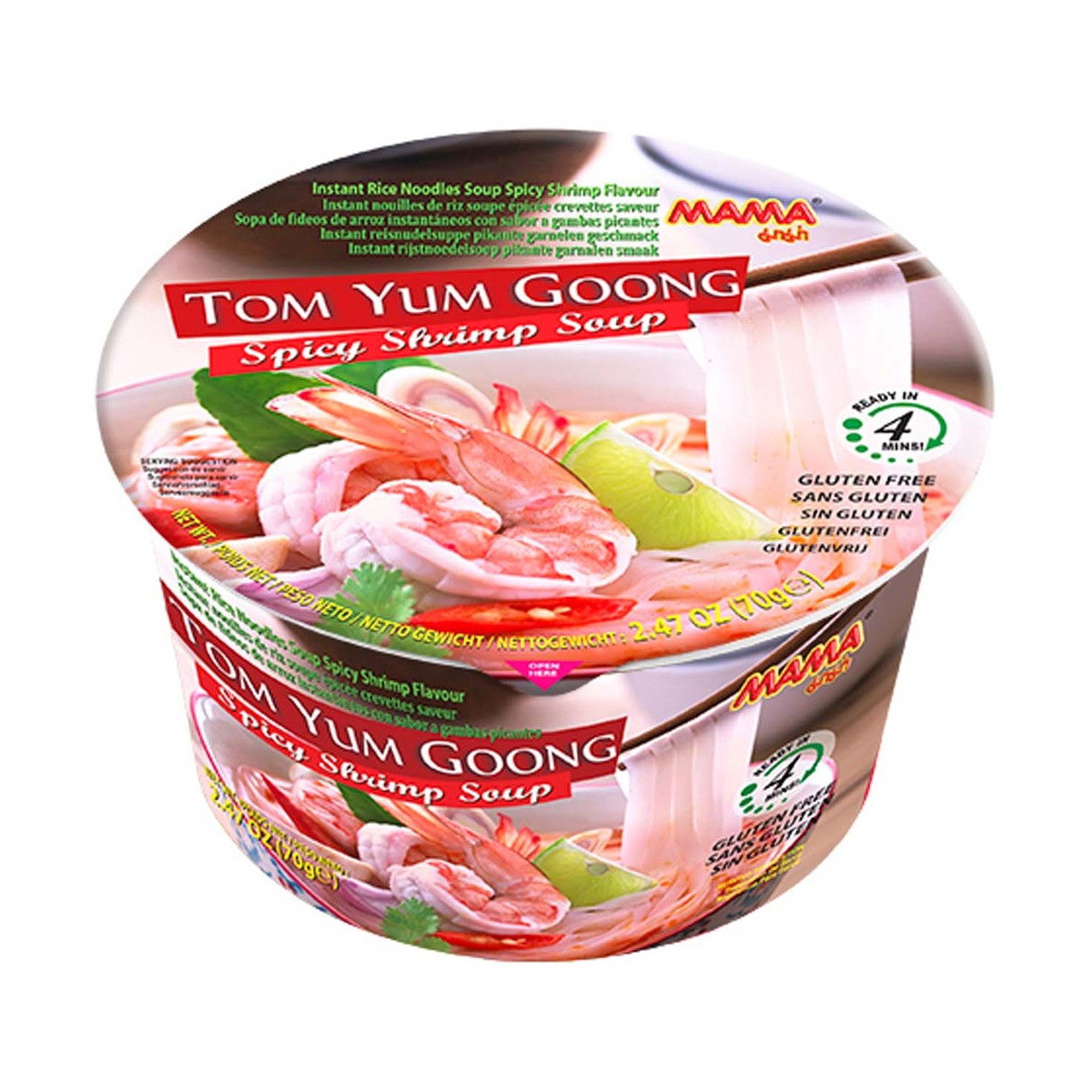 Inst. Reis Noodle Tom Yum Goong Schüssel MAMA Nudeln & Instantprodukte online günstig kaufen im Shop für B2B Kunden