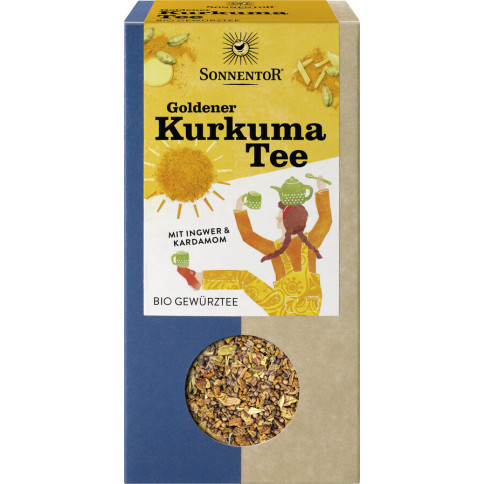 Goldener Kurkuma Tee lose von Sonnentor | Bio, vegan, lak...