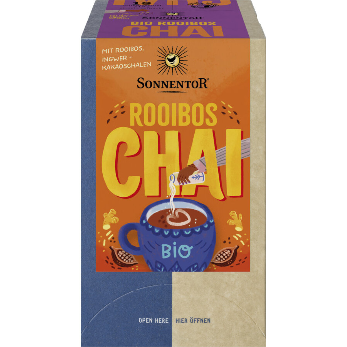 Rooibos Chai Doppelkammerbeutel von Sonnentor | Bio, vega...