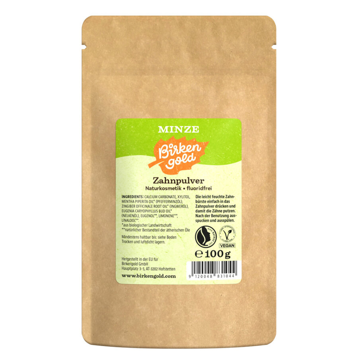 Birkengold Zahnpulver Minze NFP von Birkengold | Bio, veg...