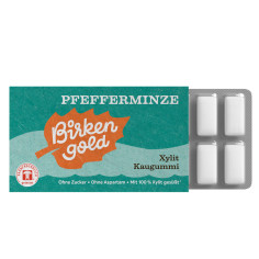 Kaugummi Pfefferminze Birkengold von Birkengold | vegan...