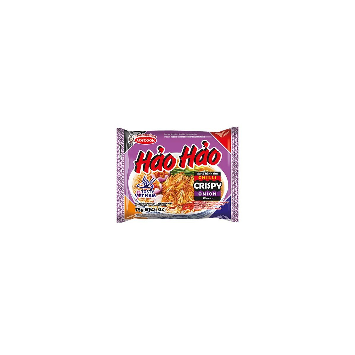 ACECOOK Instantnudeln Chili Knusprige Zwiebel HH 75 g