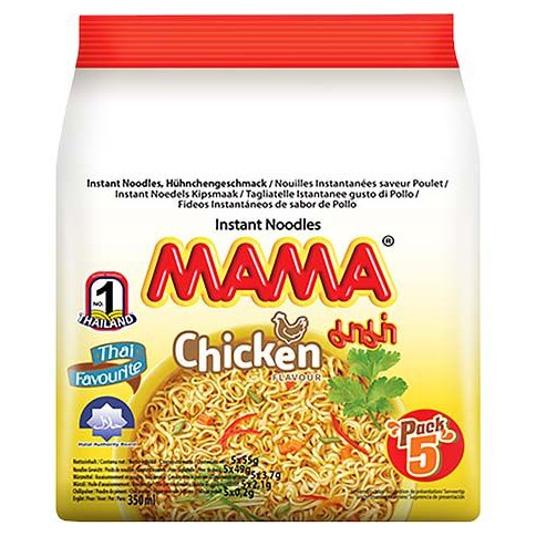 MAMA Instantnudeln Hühnchen 5er-Pack Halal 55 g