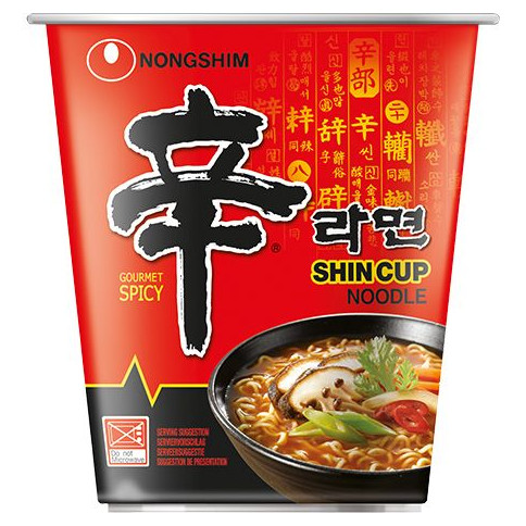 NONGSHIM Instantnudeln Shin Becher ES/IT/SE/NO 68 g