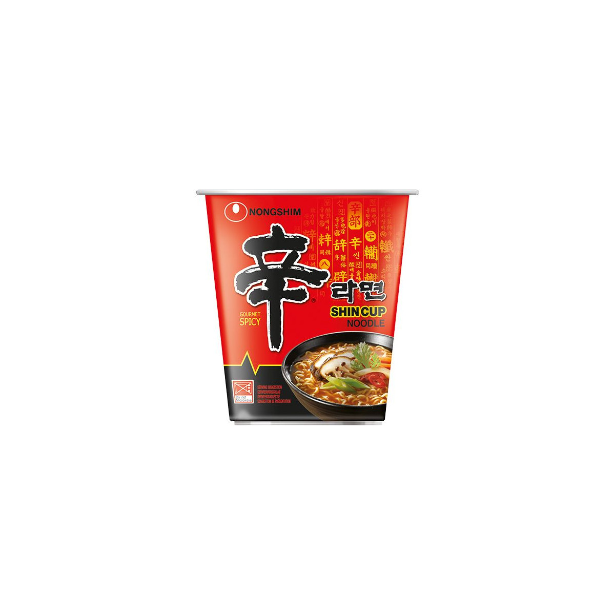 NONGSHIM Instantnudeln Shin Becher ES/IT/SE/NO 68 g