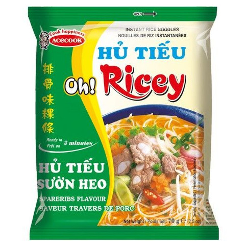 ACECOOK Instantreisnudeln Ribs OR 70 g